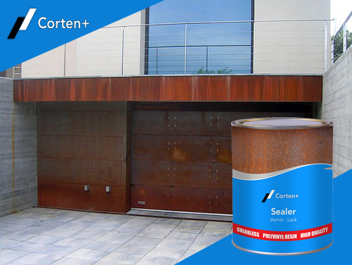 How to maintain the distinctive appearance of Corten steel with the application of sealer?